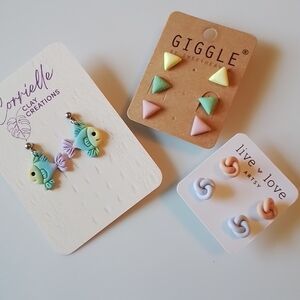 Pastel Earrings Set